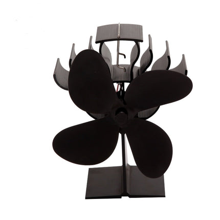 Silent thermodynamic fireplace fan fireplace thermometer