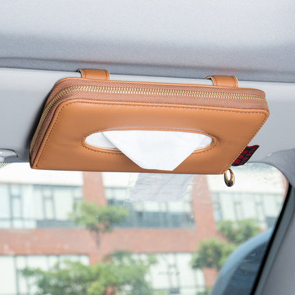 Sun Visor Seat Back Hanging Type Car Interior Tissue Box Tissue Cover