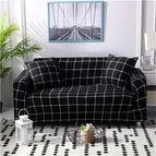 Black grid / Pillowcase