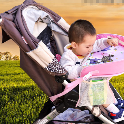 Baby car seat tray table