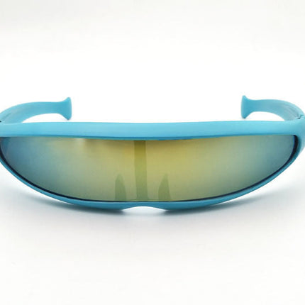 Personality Sunglasses Laser Glasses Men Women Sunglass Robots Silver Lens Sun Glasses Men's Driving Goggles Glasses