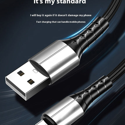 Android TYPE-C Super Fast Charge 5A Nylon Braided Mobile Phone Charging Cable