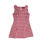 Red checked dress / S