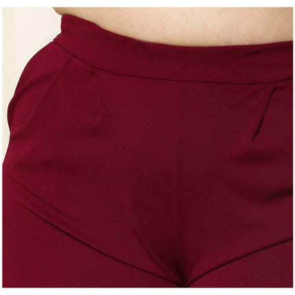 Knitted wide-leg pants