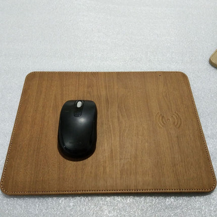 Compatible with Apple , Wireless charging mobile phone universal wood grain mouse pad