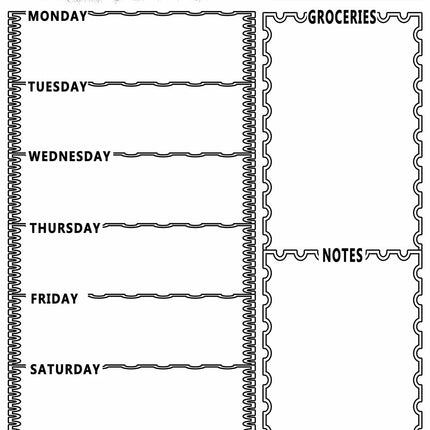 Magnetic plan table refrigerator magnet