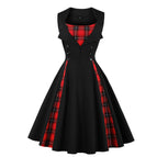 Black With Plaid / S