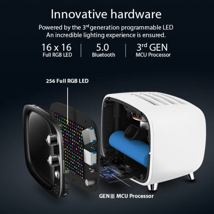 Unique portable smart bluetooth speaker & alarm clock