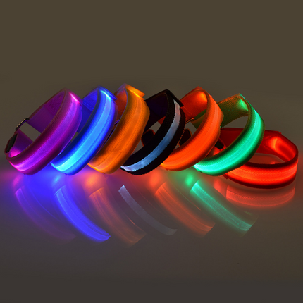 Factory Direct Supply Illuminated Arm Band LED Running Equipment Safety Arm With Outdoor Products Batch