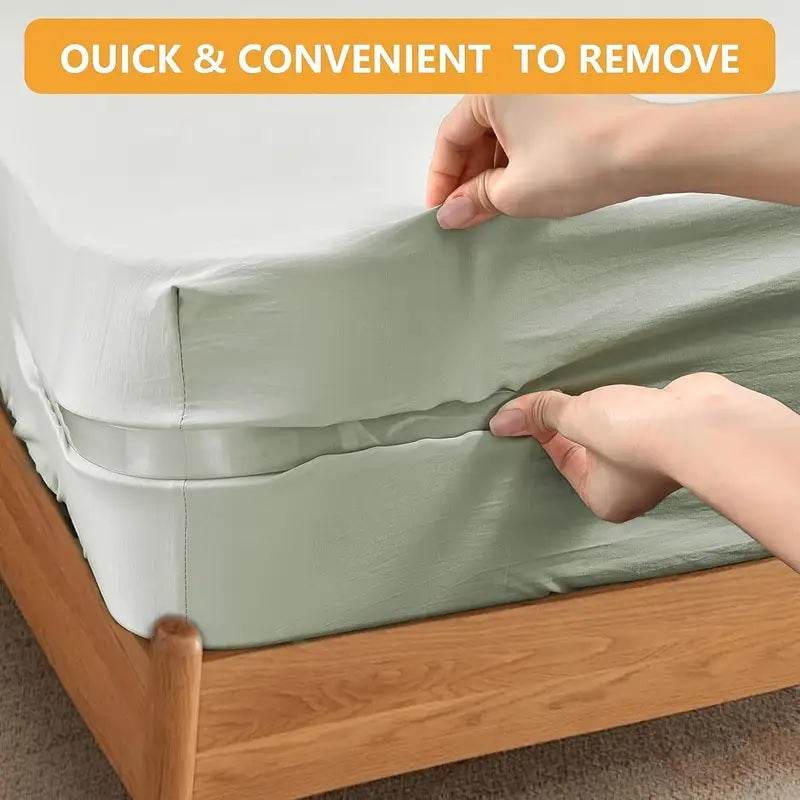 4pcs Invisible Non-Slip Bed Sheet Grippers – Secure Fasteners for Sheet Corners