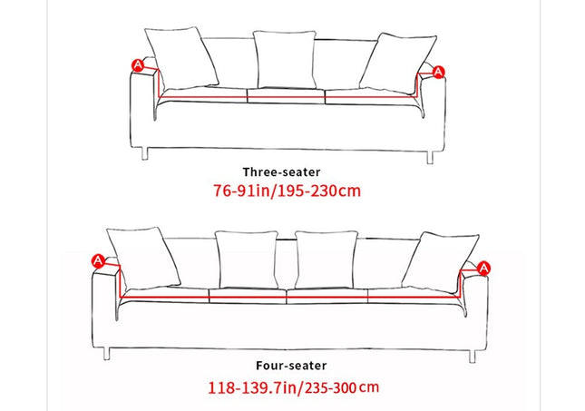 Single double triple four seater sofa cover