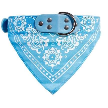 Printed triangle scarf saliva towel small dog collar