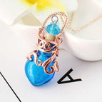 Light Blue / Rose gold