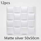 Matte silverA12pc / 50X50