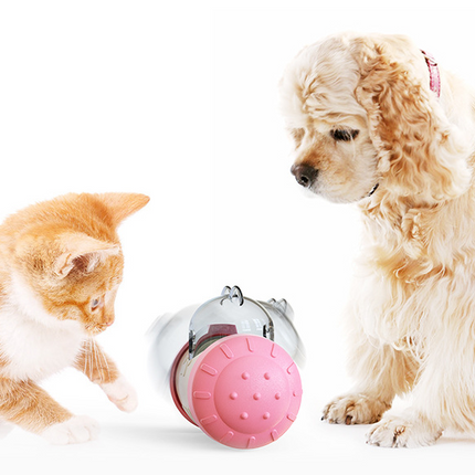 Funny Dog Treat Leaking Toy With Wheel Interactive Toy For Dogs Puppies Cats Pet Products Supplies Accessories