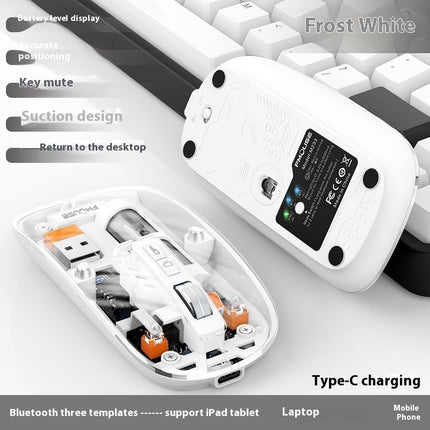 Transparent Wireless Mouse Desktop Computers And Laptop Office Home Mouse