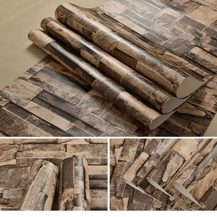 3D 3D PVC imitation marble wallpaper
