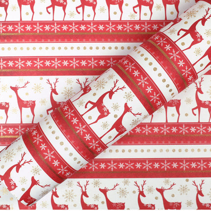 Golden powder cartoon Christmas wrapping paper gift box