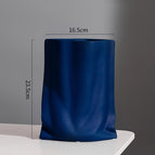 Blue / Pleated Vase