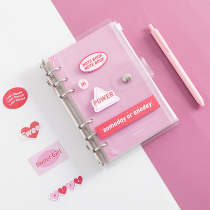 PVC transparent removable notebook