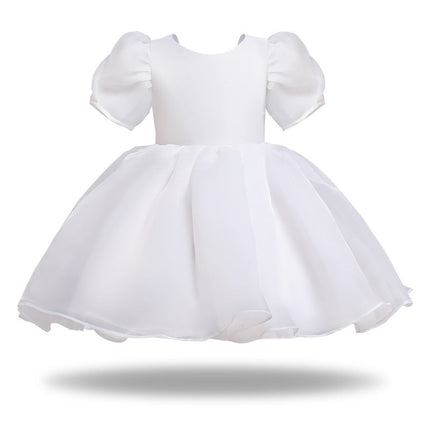 Girl's Dress Puffy Gauze Princess Dress Flower Girl Cute Gao Ding Little Host Piano Playing Performance Costumes