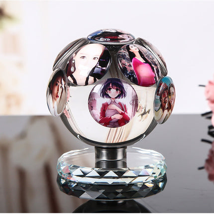 Crystal Photo Frame Rotating Table