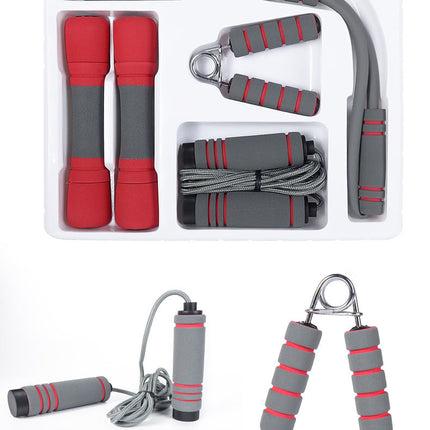 Women's Fitness Skipping Rope Spring Grip Chest Expander Dumbbell Fitness Equipment Set