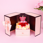 Bear Three Red Roses / Box