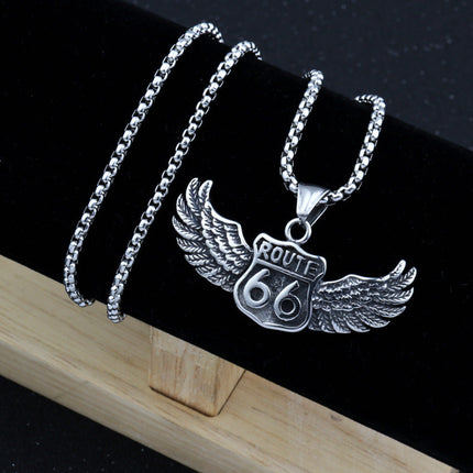 Chain 66 road necklace