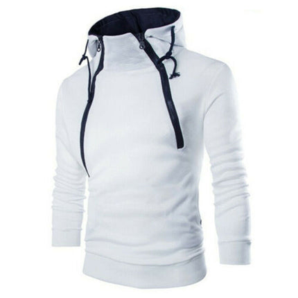 Double zip cardigan plus size hood