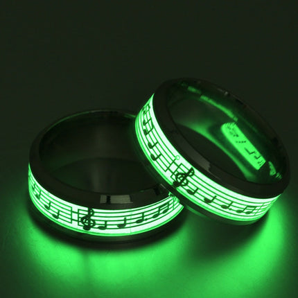 Luminous music five-line music score ring