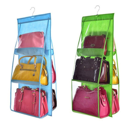 Three-dimensional Six-grid Storage Bag Storage Bag Creative Sundries Bag Daily Storage Non-woven Hanging Dust Bag