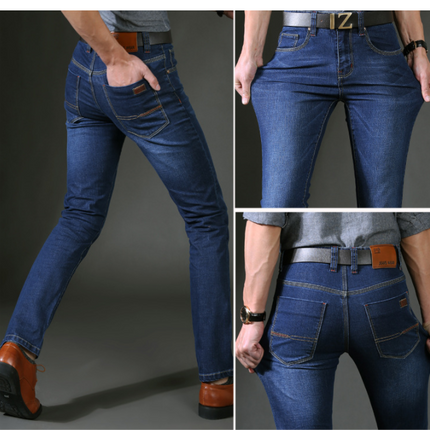 Mid-rise stretch men's jeans