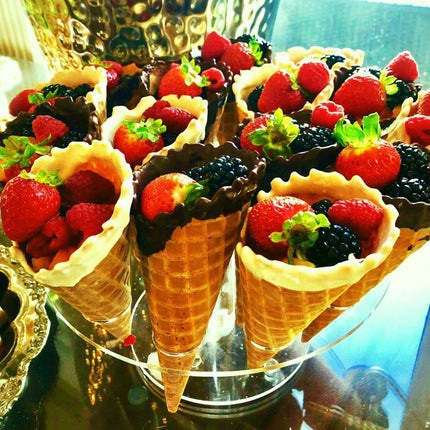 Popcorn Holder Ice-cream Cone Holder Ice Cream Stand 16-hole Acrylic Ice Cream Stand