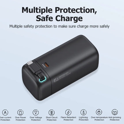 Multi Functional PD45w Fast Magnetization Absorption Nanowire Mobile Power Supply