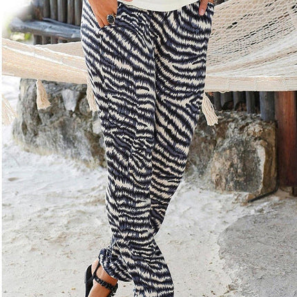 Casual explosions printed pants