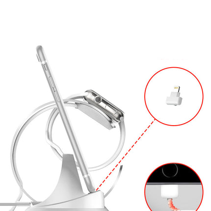 Two-in-one aluminum alloy metal charging stand