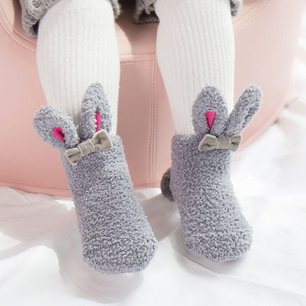 Autumn and winter coral velvet thickening plus velvet socks