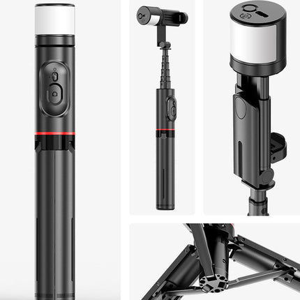 Bluetooth Remote Control Mobile Phone Selfie Stick Integrated Tripod