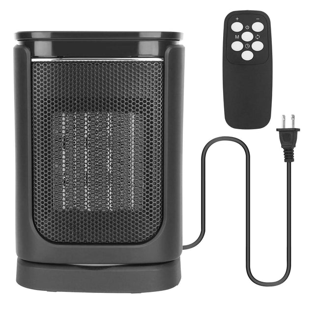 1500W Electric Space Heater Ceramic Heater Fan with 3 Modes Remote Control Digital Display