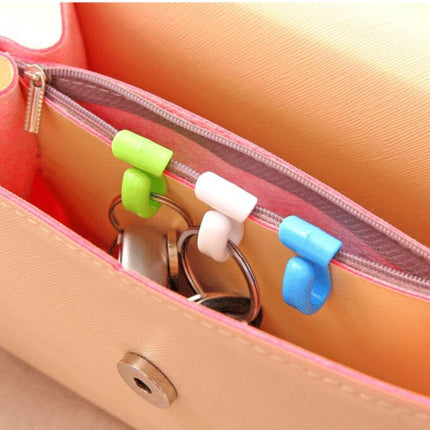 Colorful mini built-in bag clip organizer
