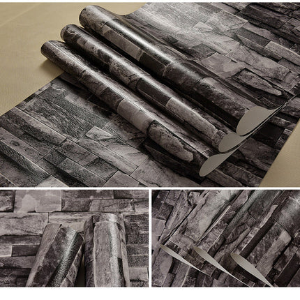 3D 3D PVC imitation marble wallpaper