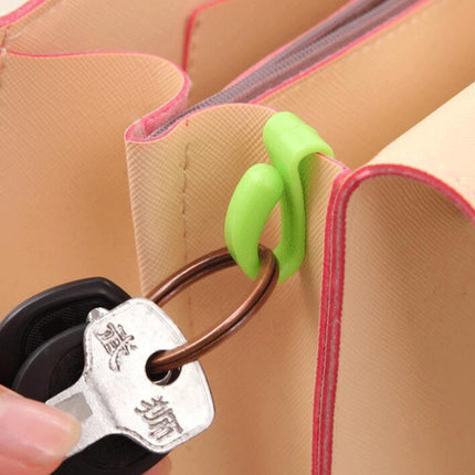 Colorful mini built-in bag clip organizer