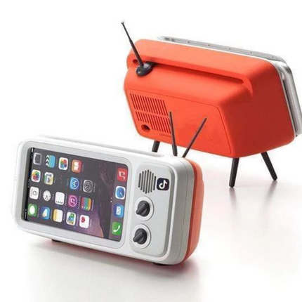 Retro TV Bluetooth Speaker Phone Holder