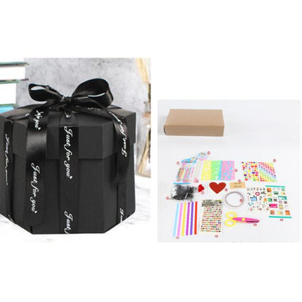 Surprise Explosion Box DIY Handmade Scrapbook Photo Album Gift Box for Valentine Gift