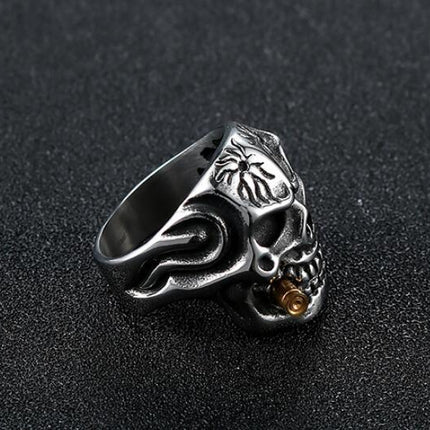 Skull Steel Ring Personalized Punk Men's Ring Jewelry