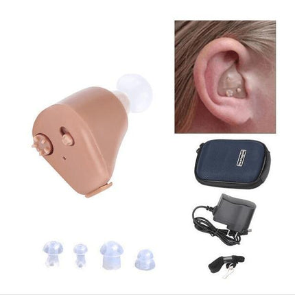 Hearing Aid Portable Small Mini In Ear Invisible Amplifier Sound Adjustable