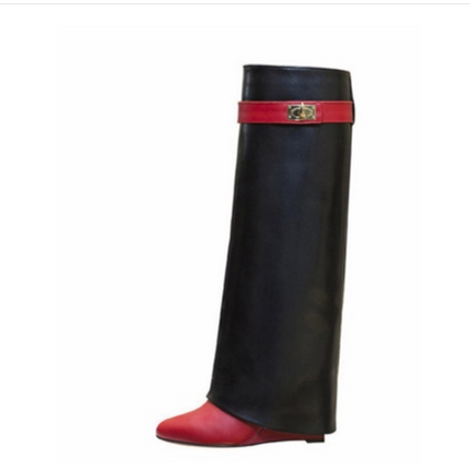 Knee-length Catwalk Fashion Boots Plus Size