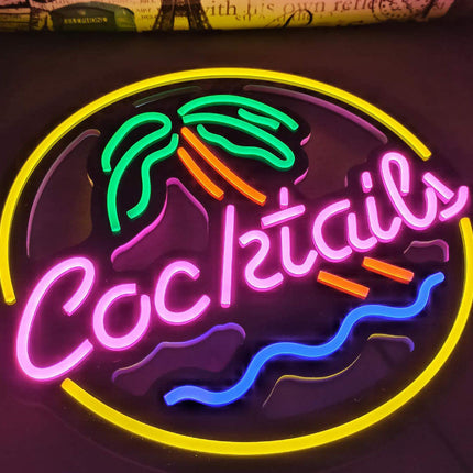 Advertising Lights, Led Interior Decoration, Cocktaily English
