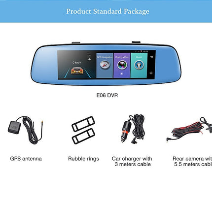 8 Inch 4G Android cloud mirror driving recorder